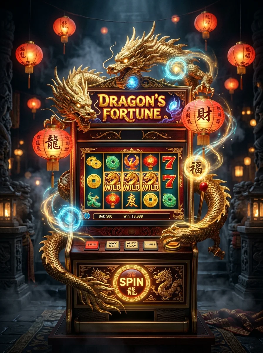 Game slot bertema naga emas Dragon Fortune di abilawa99
