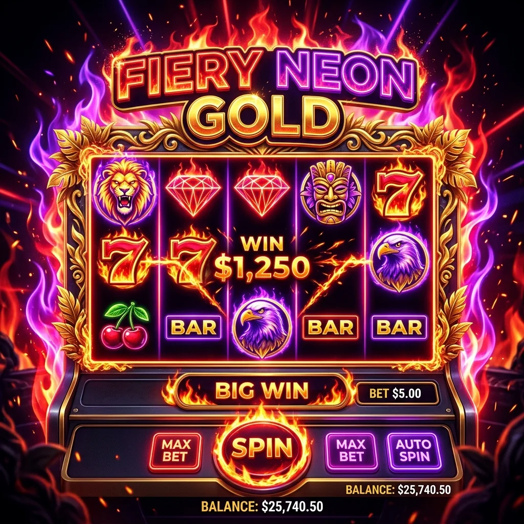 Produk Habanero dengan nuansa api neon dan aksen emas