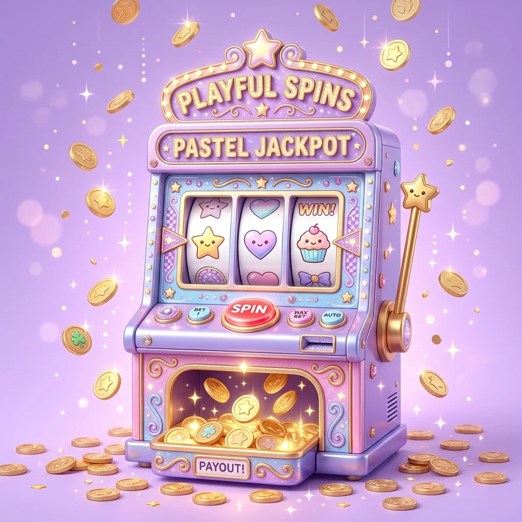 Ikon ilustrasi mesin slot lucu