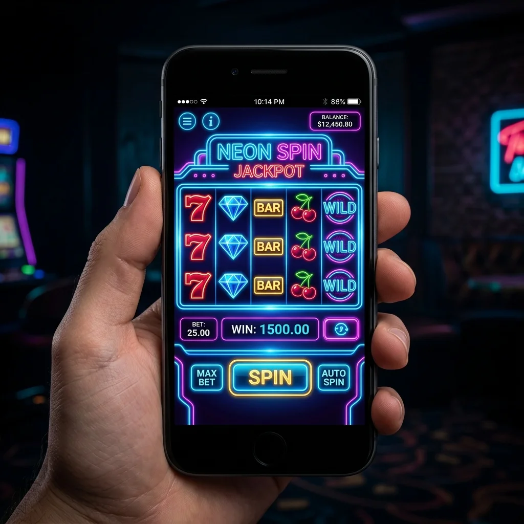 Tampilan game slot mobile di holiday88