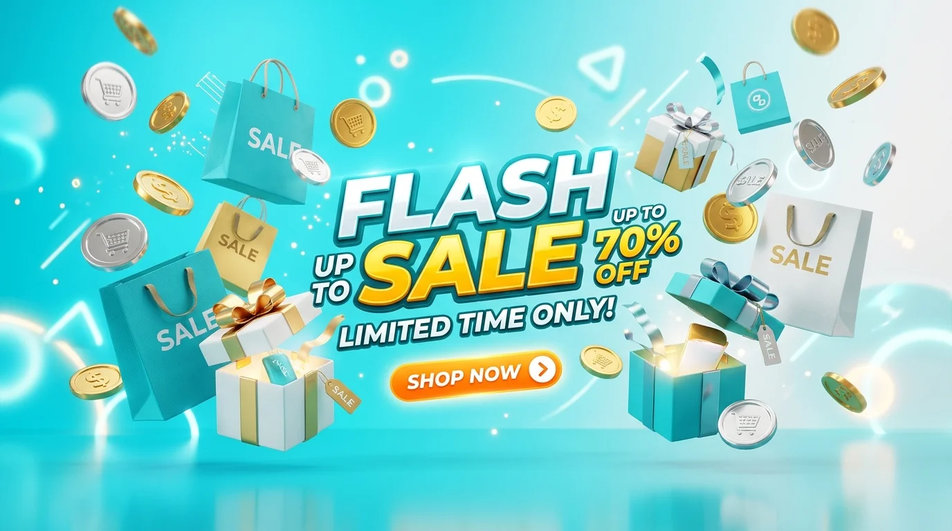 Banner flash sale toko bandit78
