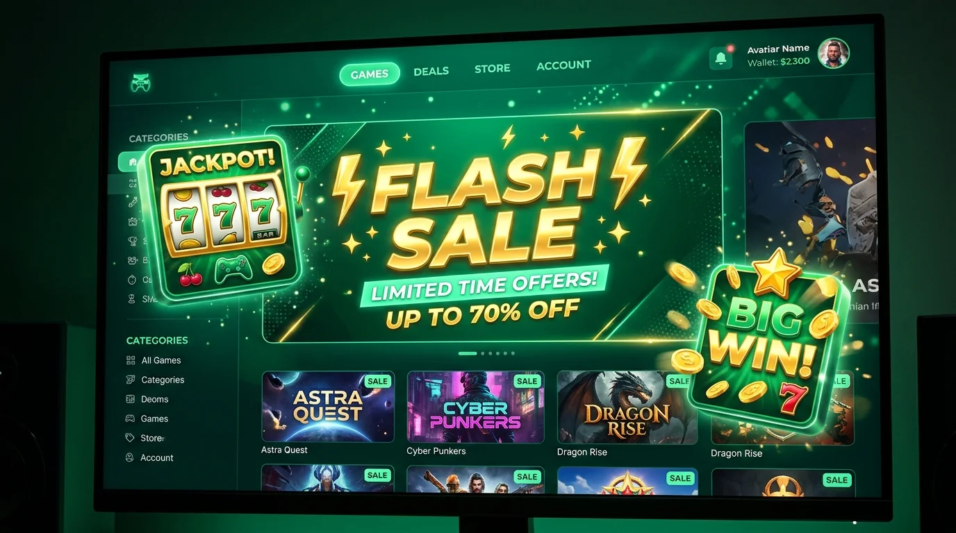 Banner flash sale toko sobat189