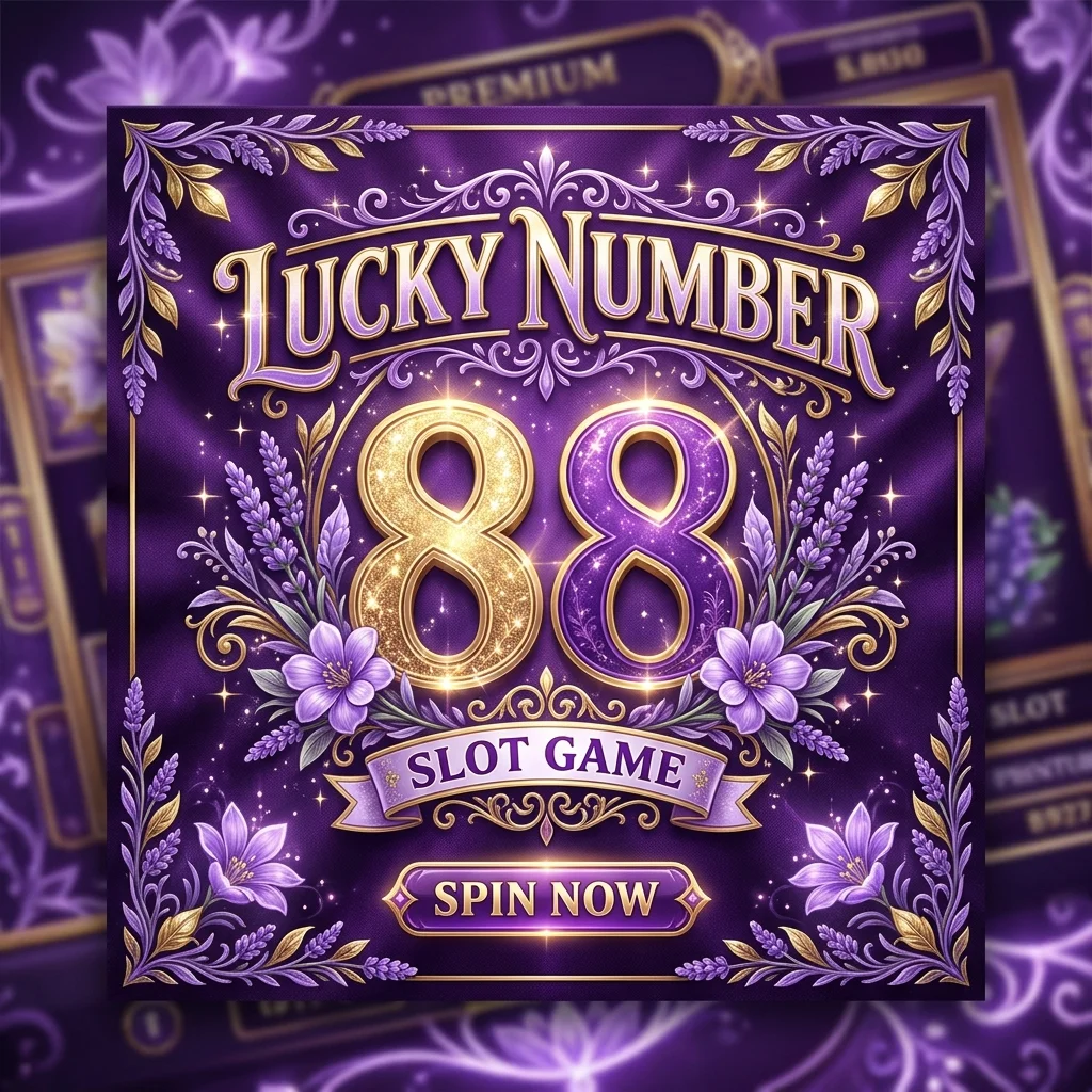 Produk Slot88 dengan ornamen lavender