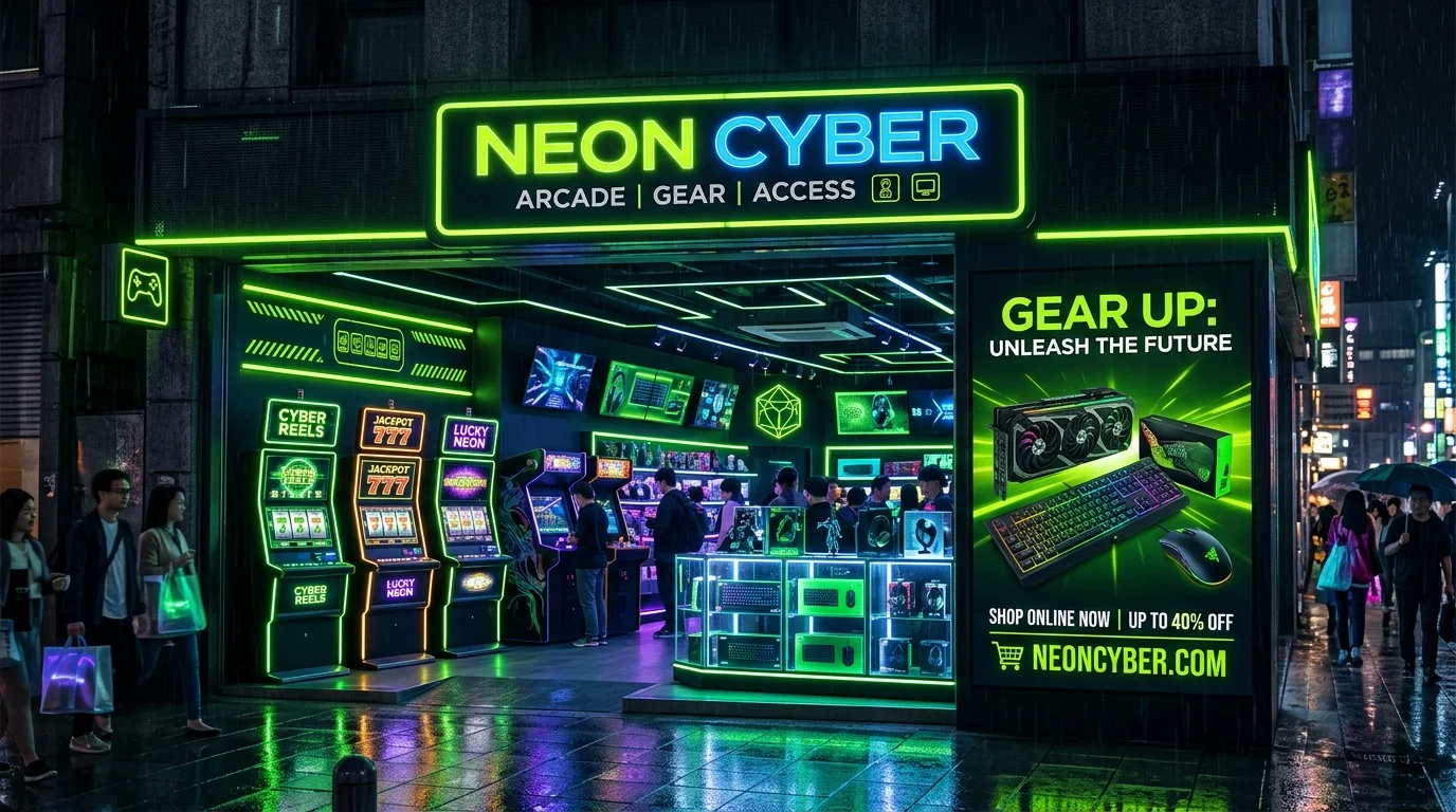 Hero toko atm189 bertema neon gaming