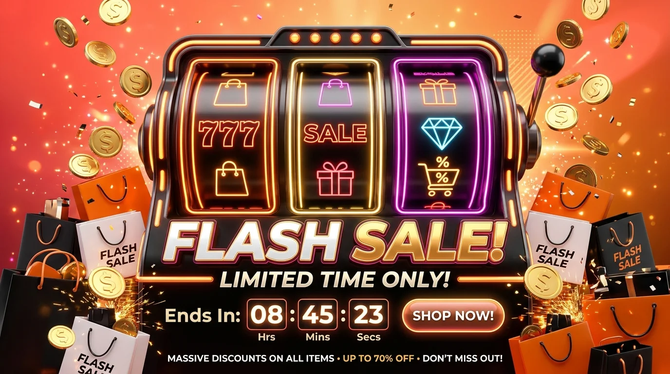 Banner flash sale katalog produk bigwin189