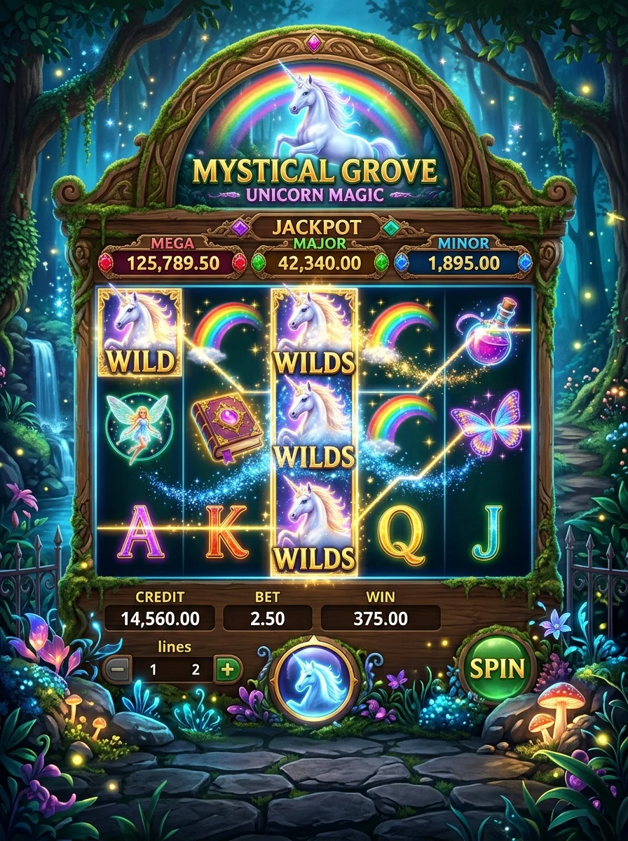 Tema game slot fantasi ajaib MICU189
