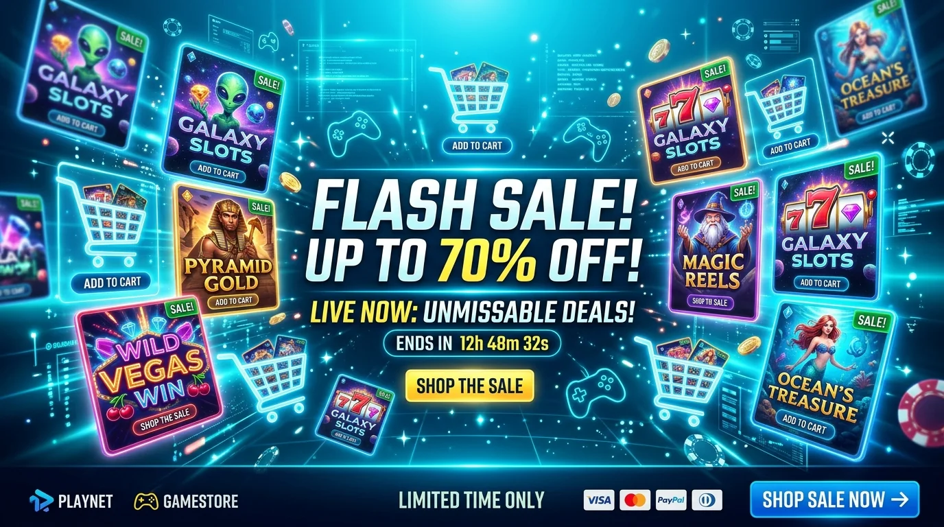 Banner flash sale toko game konoha189