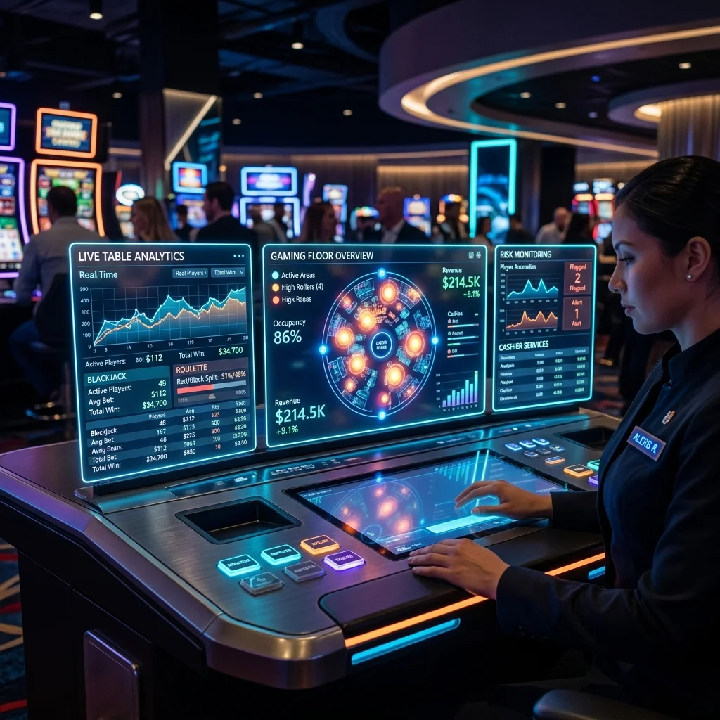 Top Trend Gaming futuristic casino dashboard