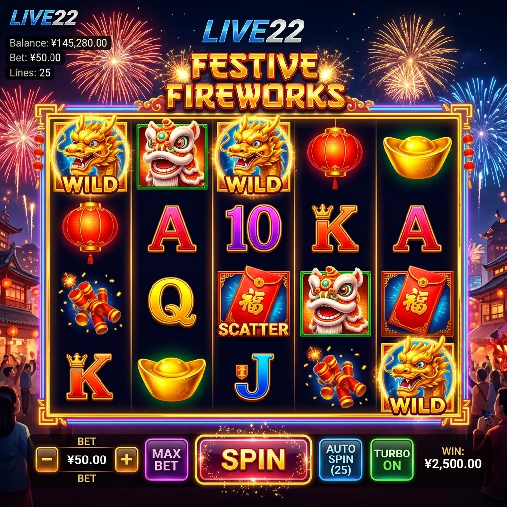 Live22 Fireworks Slot