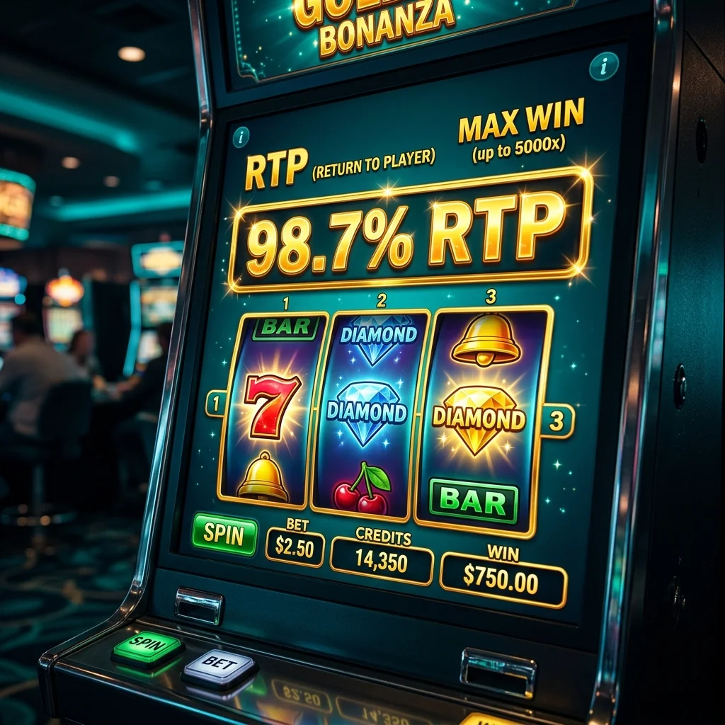 Layar mesin slot dengan presentase RTP tinggi di barges78