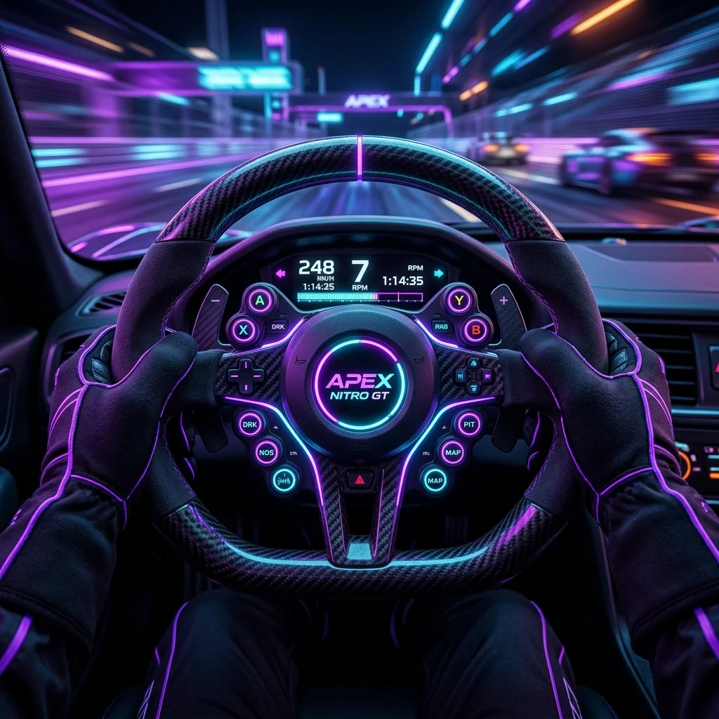 Produk Fastspin dengan roda balap neon