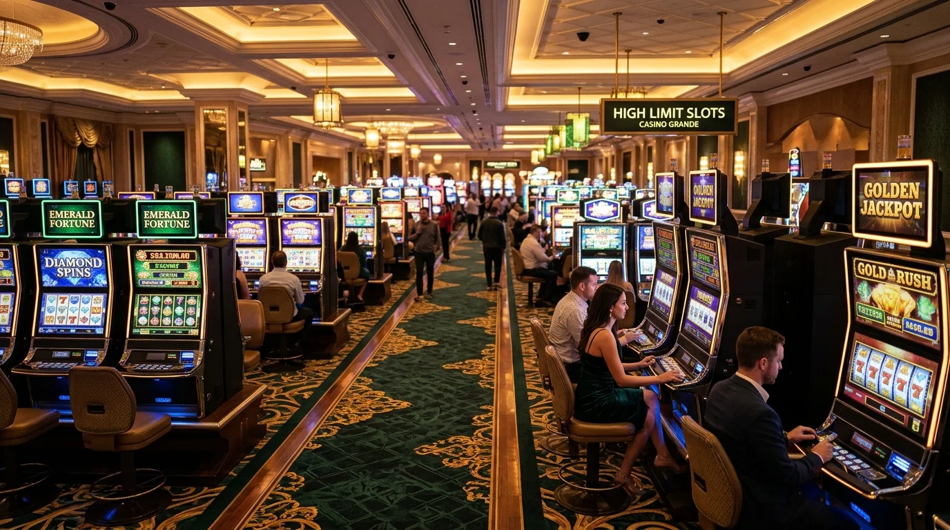 Suasana premium lobby slot online MBAH189 dengan mesin slot bercahaya